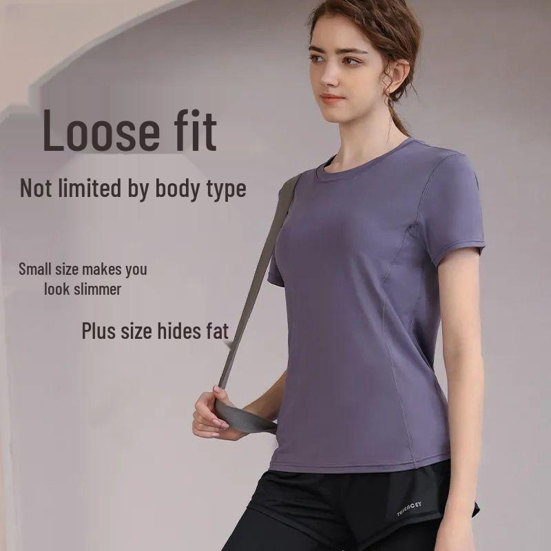 Quick-Dry Breathable Yoga Running Shirt - Short-Sleeved, Round Neck, Fitness Training Top 2XL
Quick-Dry Breathable Yoga Running Shirt - Short-Sleeved, Round Neck, Fitness Training Top 2XL