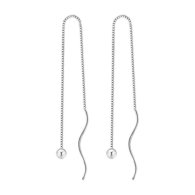 Простые длинные гладкие серьги с кисточками, для девочек, украшения для ушей, посеребренные серьги-иглы «Темперамент» с чистыми изогнутыми гофрированными бусинами
Простые длинные гладкие серьги с кисточками, для девочек, украшения для ушей, посеребренные серьги-иглы «Темперамент» с чистыми изогнутыми гофрированными бусинами