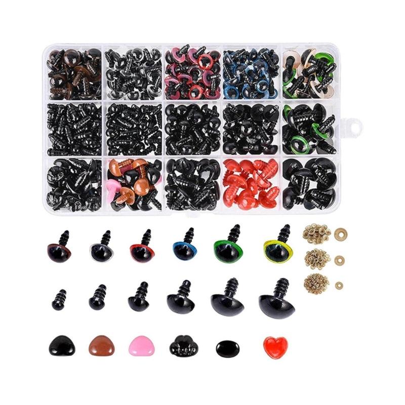 Безопасные глаза и носы для плюшевых кукол-медведей, вязаные крючком глаза с шайбами, материалы для изготовления плюшевых кукол-животных
Безопасные глаза и носы для плюшевых кукол-медведей, вязаные крючком глаза с шайбами, материалы для изготовления плюшевых кукол-животных