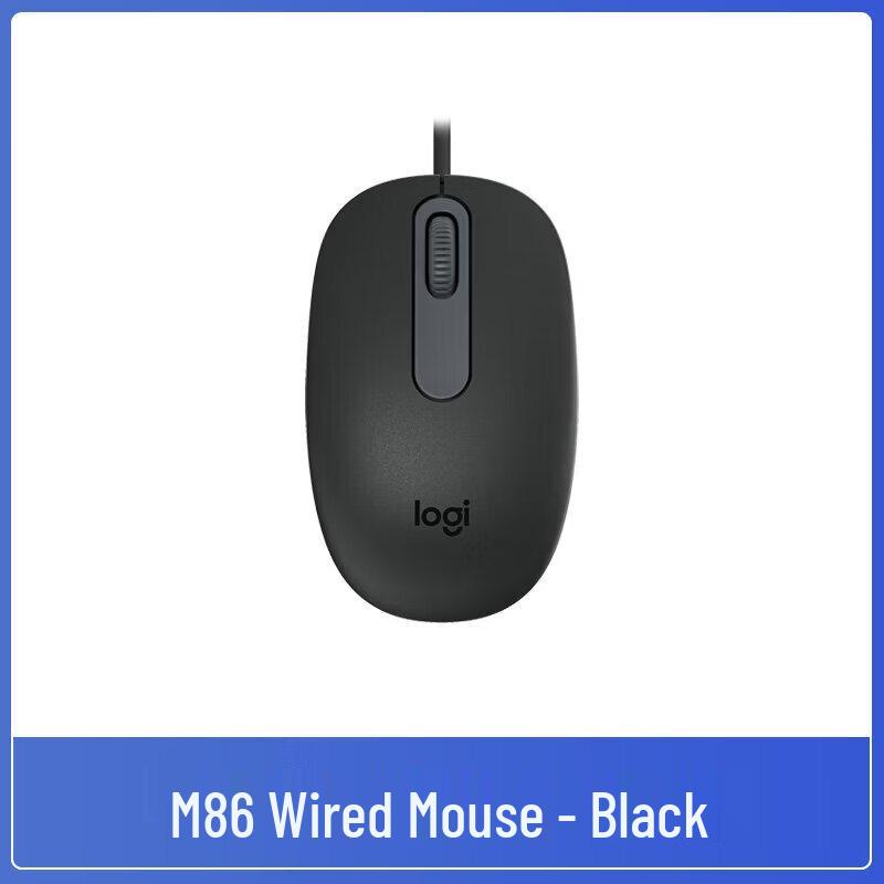 Logitech M86 Wired Mouse & K120 Keyboard Set
Logitech M86 Wired Mouse & K120 Keyboard Set