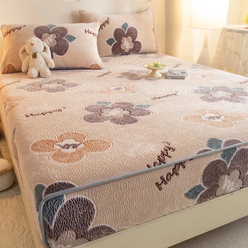 Nowflakes Pile Sheet Is Tasted The Fitted Autumn Winter Thickened Warm Cartoon Bed Cover 360 Degree Mattress with Elastic Wrap Only 2 pillowcases
Nowflakes Pile Sheet Is Tasted The Fitted Autumn Winter Thickened Warm Cartoon Bed Cover 360 Degree Mattress with Elastic Wrap Only 2 pillowcases