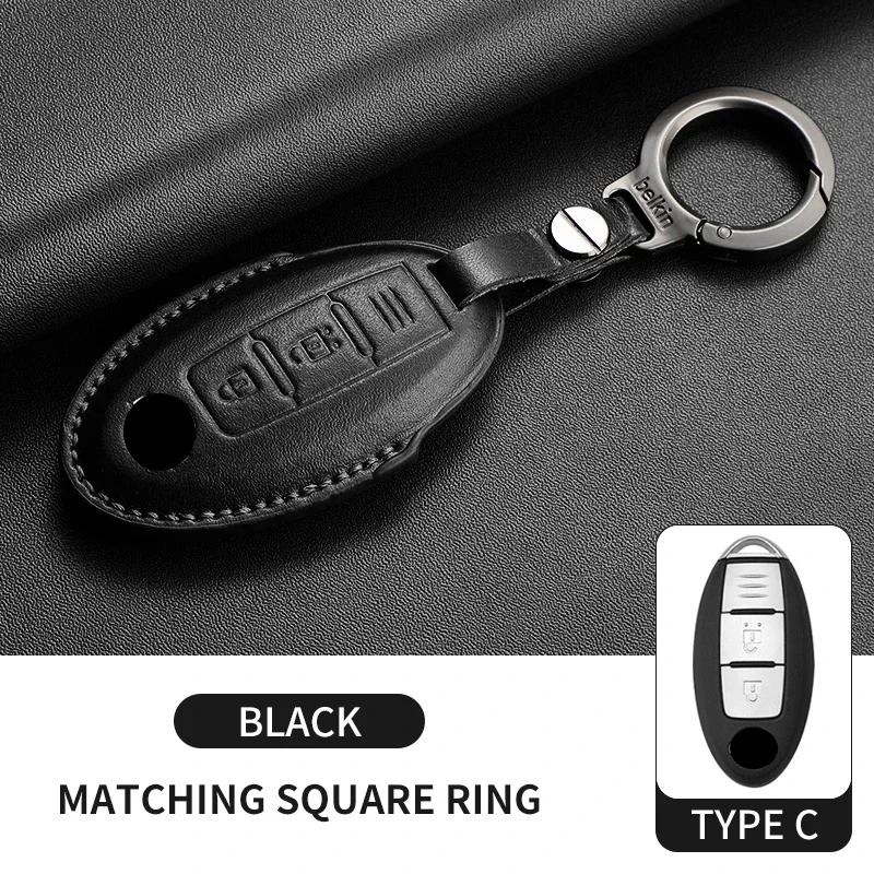 For Nissan Versa Note Leaf Patrol Rogue Xtrail T32 T31 Qashqai J11J10 Kicks Tiida Pathfinder Leather Car Key Case Protection Bag
For Nissan Versa Note Leaf Patrol Rogue Xtrail T32 T31 Qashqai J11J10 Kicks Tiida Pathfinder Leather Car Key Case Protection Bag