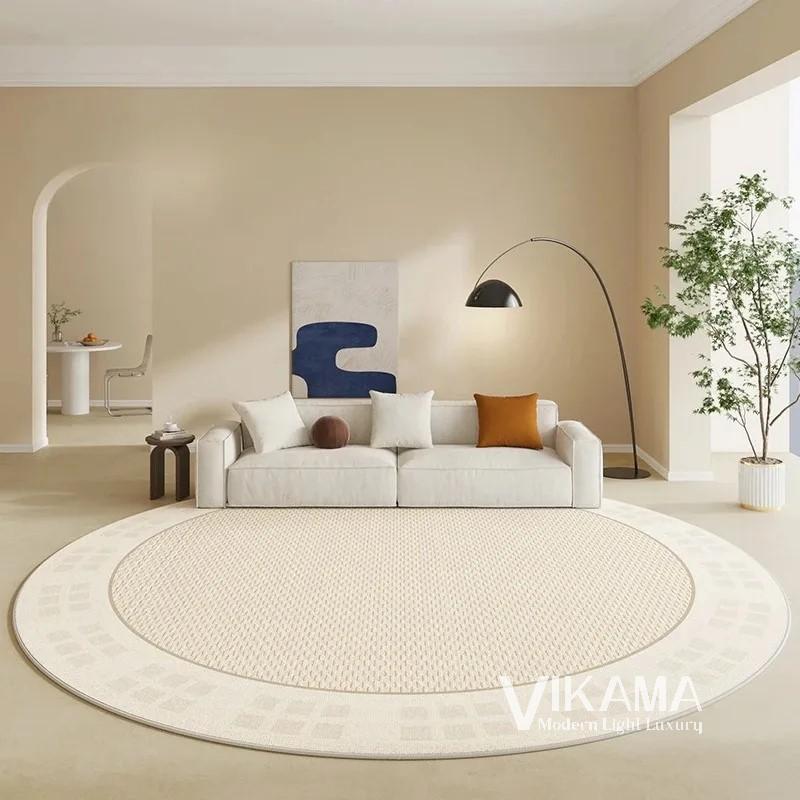 VIKAMA Cream Style Round Living Room Large Area Light Luxury Beige Bedroom Carpet Line Design Home Decoration Creative Carpet 60CMX60CM
VIKAMA Cream Style Round Living Room Large Area Light Luxury Beige Bedroom Carpet Line Design Home Decoration Creative Carpet 60CMX60CM