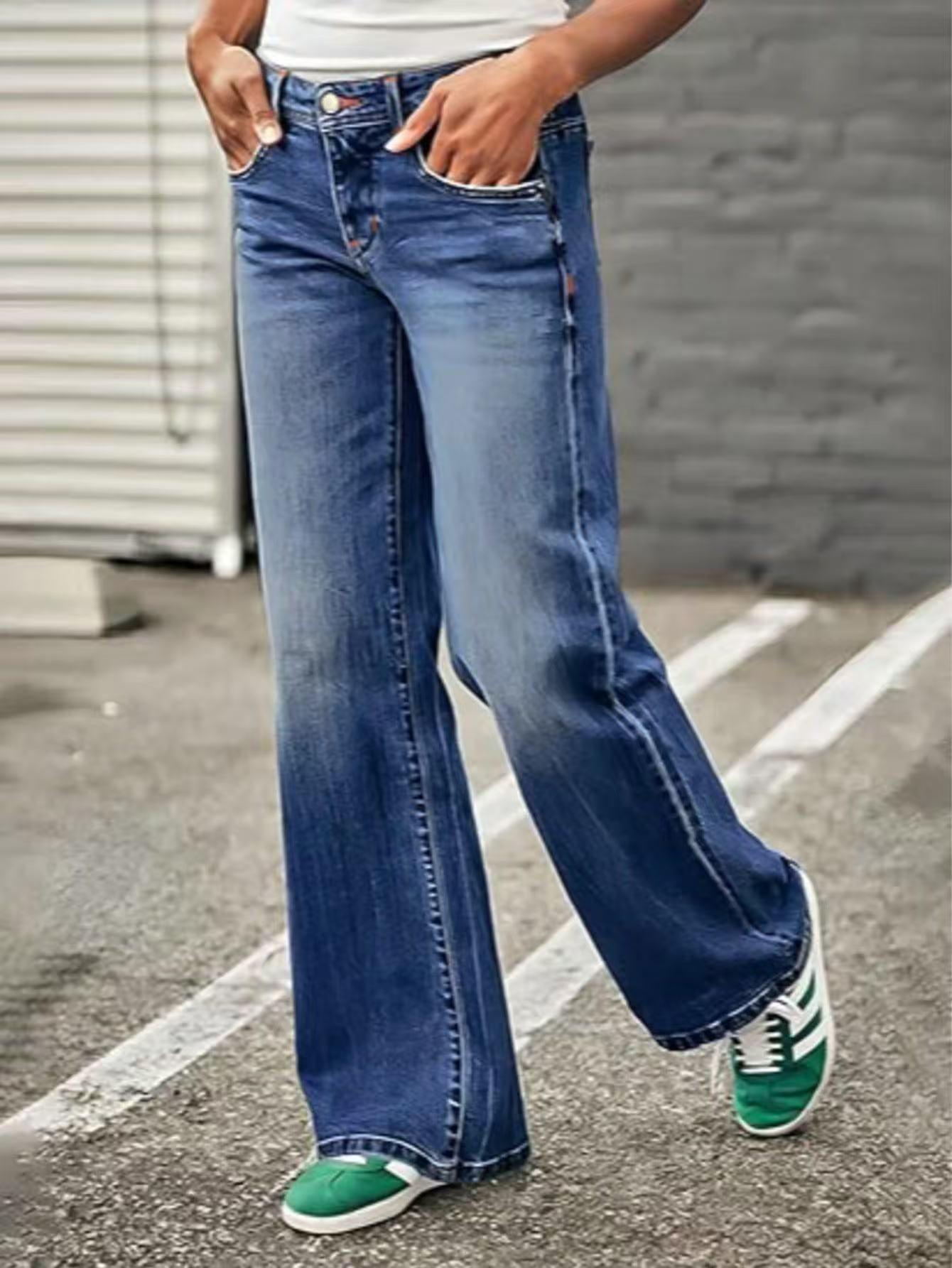 European-American Retro Straight-Leg Streetwear Women s Fashion Jeans XXL синій
European-American Retro Straight-Leg Streetwear Women s Fashion Jeans XXL синій