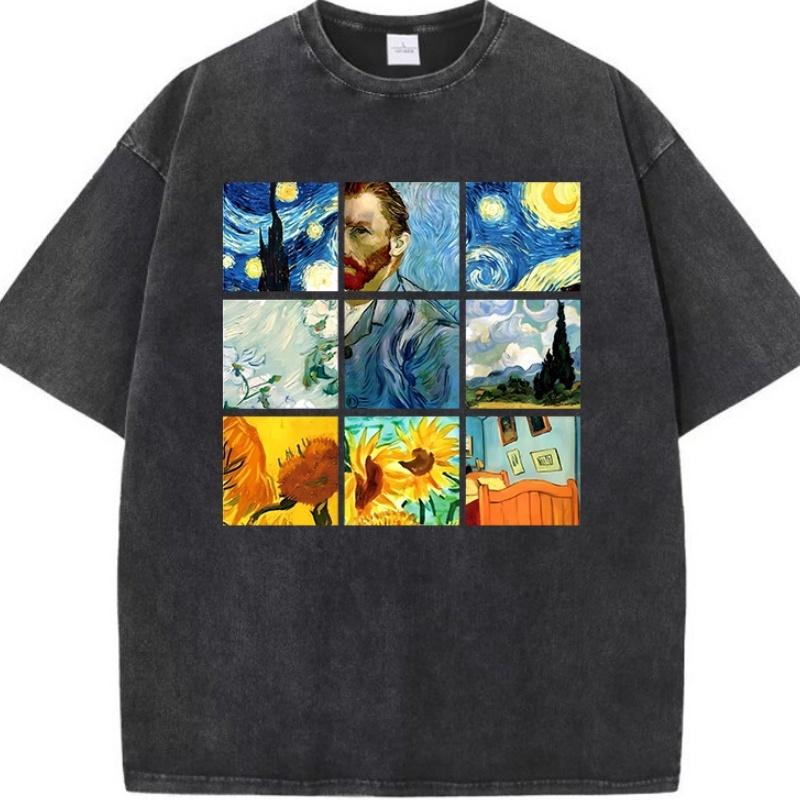 Vintage Washed Art Painting Print Tshirt Famous Masterpiece Collage Graphic Tee Casual Streetwear Unisex Cotton Top 2XL
Vintage Washed Art Painting Print Tshirt Famous Masterpiece Collage Graphic Tee Casual Streetwear Unisex Cotton Top 2XL