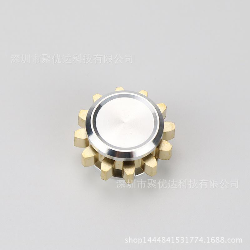 design gear fingertip gyroscope rotor all copper Fidget nine tooth linkage EDC metal alloy rotor focusing decompression toy
design gear fingertip gyroscope rotor all copper Fidget nine tooth linkage EDC metal alloy rotor focusing decompression toy