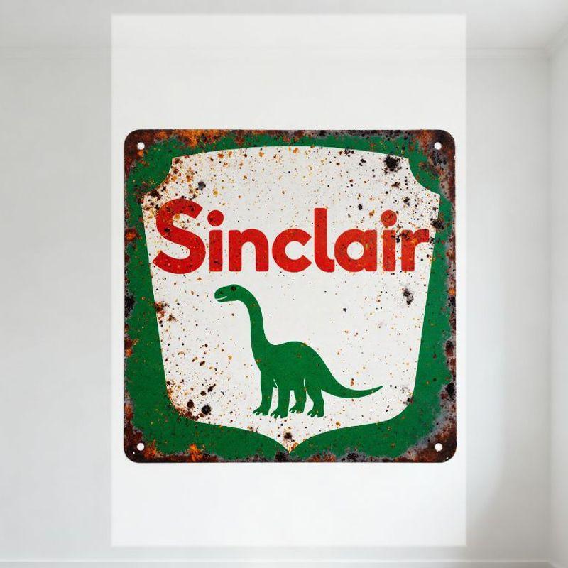 Vintage Sinclair Brachiosaurus Metal Sign - Rustic Shield Shape Dinosaur Wall Plaque for Man Cave Bar Home Decor, White Backgrou 20x30cm(7.8x11.8inch)
Vintage Sinclair Brachiosaurus Metal Sign - Rustic Shield Shape Dinosaur Wall Plaque for Man Cave Bar Home Decor, White Backgrou 20x30cm(7.8x11.8inch)