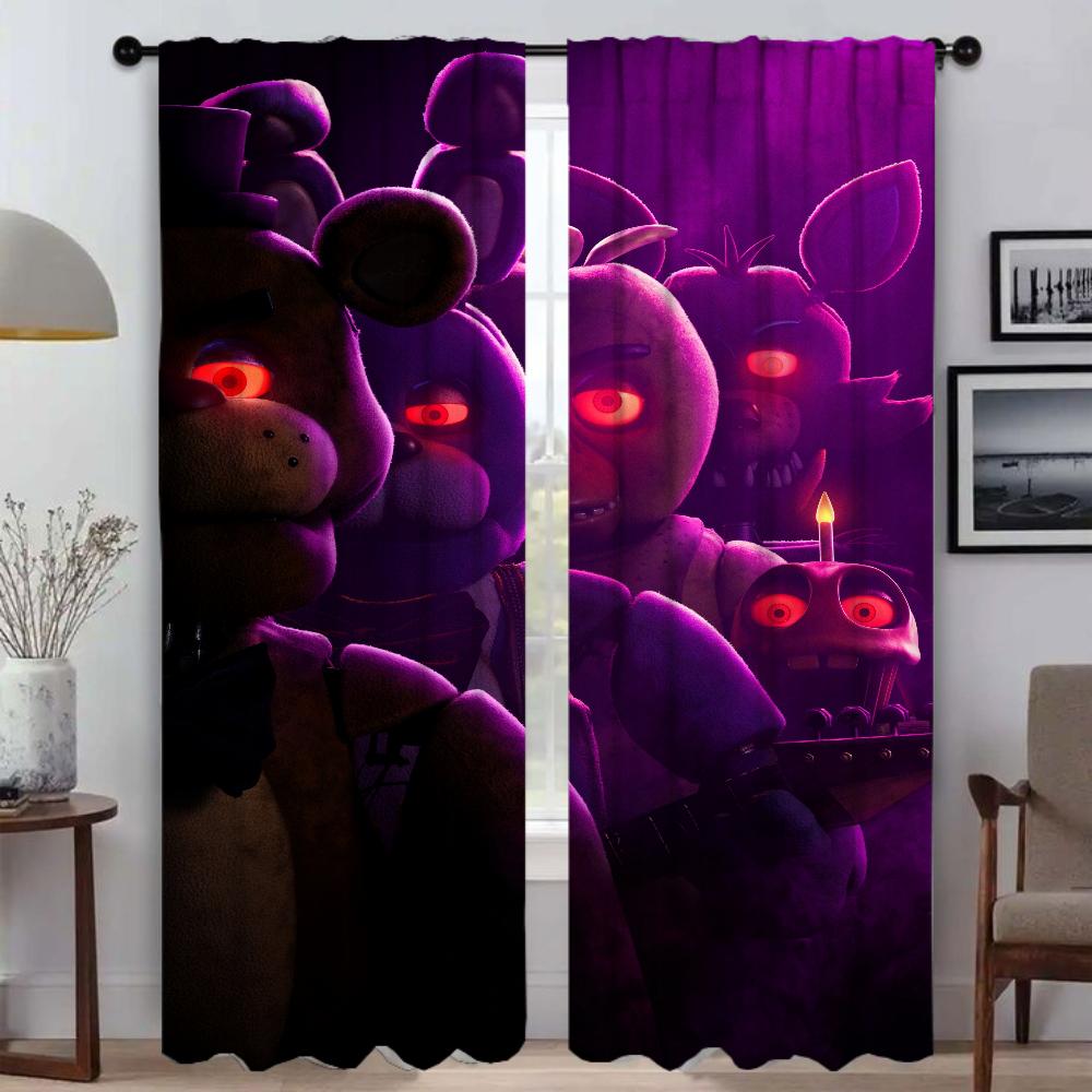 Тюль Five Nights At Freddy s для спальни, современные шторы для гостиной, 2 шт., шторы для окон, украшения на Хэллоуин, камера W50xH70cmx2pcs-CL
Тюль Five Nights At Freddy s для спальни, современные шторы для гостиной, 2 шт., шторы для окон, украшения на Хэллоуин, камера W50xH70cmx2pcs-CL