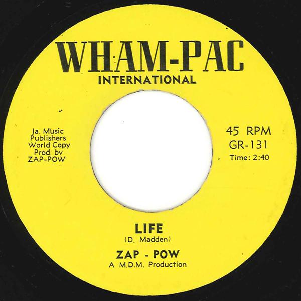 7inch Record ZAP POW Tonight We Love...Tonight Life GR131 WhamPac US Reggae Ska Dub Used
7inch Record ZAP POW Tonight We Love...Tonight Life GR131 WhamPac US Reggae Ska Dub Used