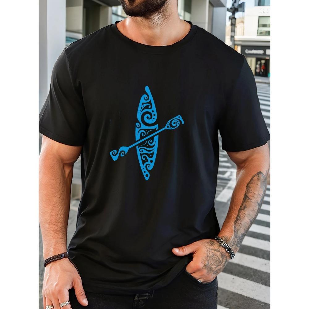 Men s Kayaking Pattern Summer Casual Crew Neck Short T-Shirt XXXL темно-синього кольору
Men s Kayaking Pattern Summer Casual Crew Neck Short T-Shirt XXXL темно-синього кольору