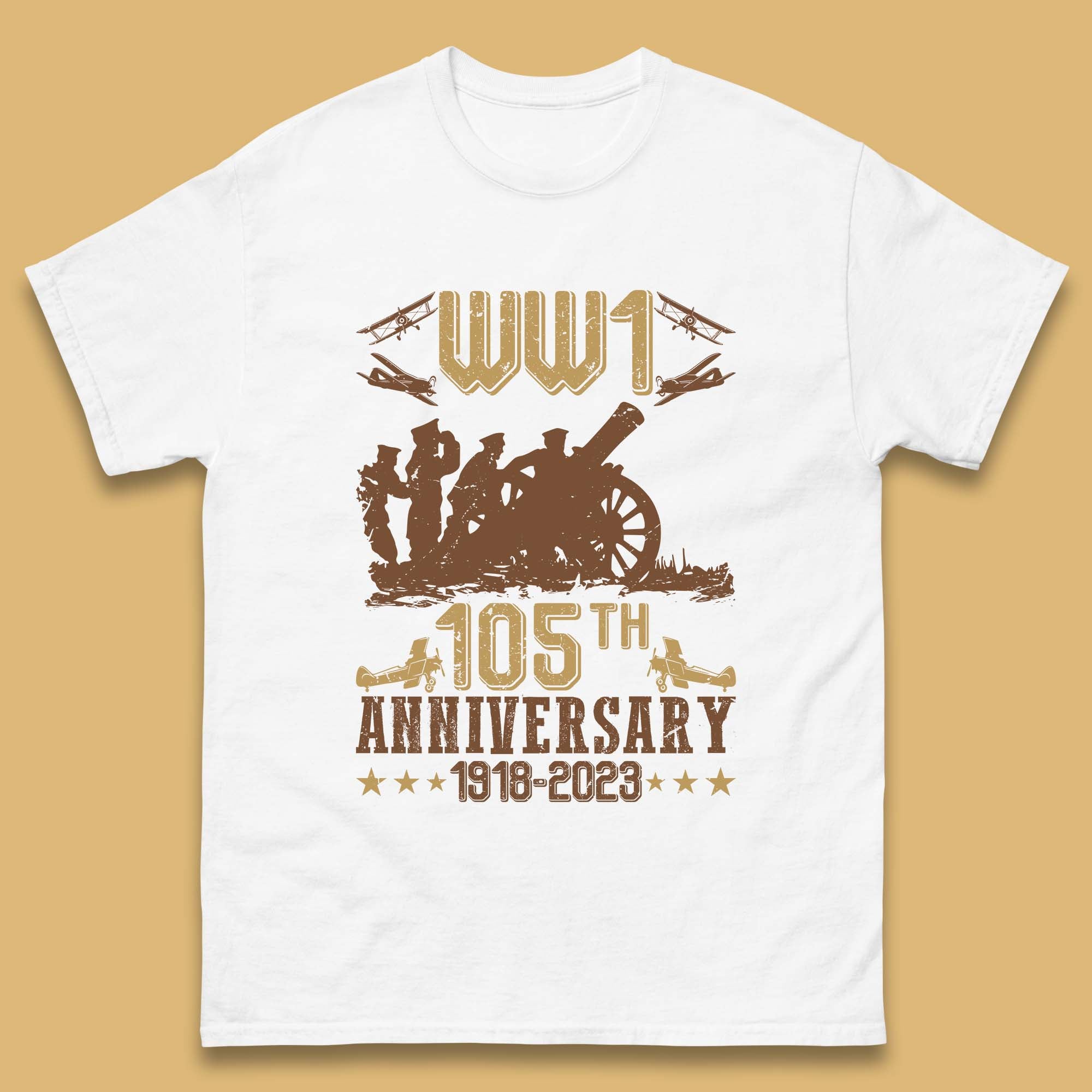 WW1 105th Anniversary 1918-2023 End Of World War I Remembrance Day Mens Tee Top 4XL
WW1 105th Anniversary 1918-2023 End Of World War I Remembrance Day Mens Tee Top 4XL