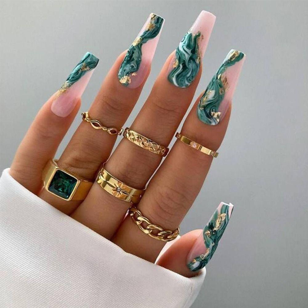 24pcs Nail Tips DIY Full Cover Press on Nails Long French Ballerina Fake Nails Blue Cloud Wavy
24pcs Nail Tips DIY Full Cover Press on Nails Long French Ballerina Fake Nails Blue Cloud Wavy