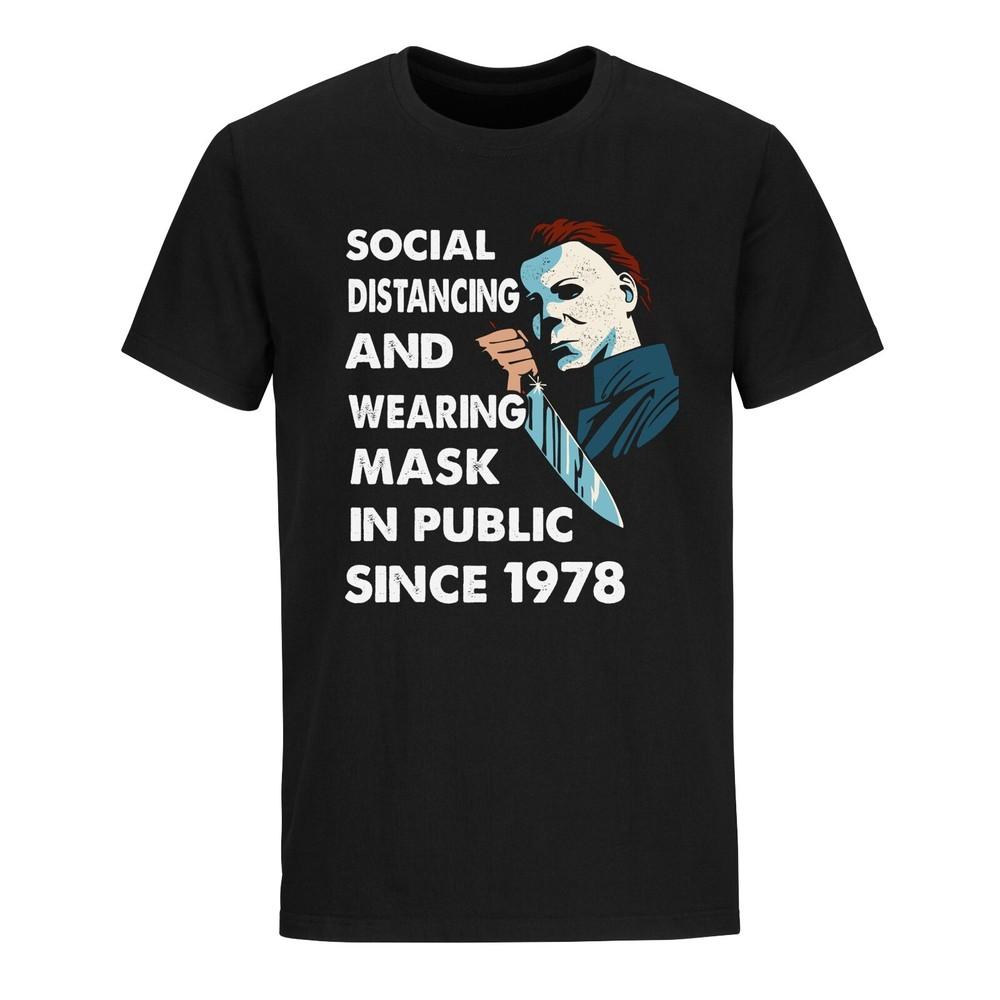 Футболка на Хэллоуин Футболка «Социальное дистанцирование» Забавная футболка с масками ужасов Саркастичная футболка 4XL
Футболка на Хэллоуин Футболка «Социальное дистанцирование» Забавная футболка с масками ужасов Саркастичная футболка 4XL