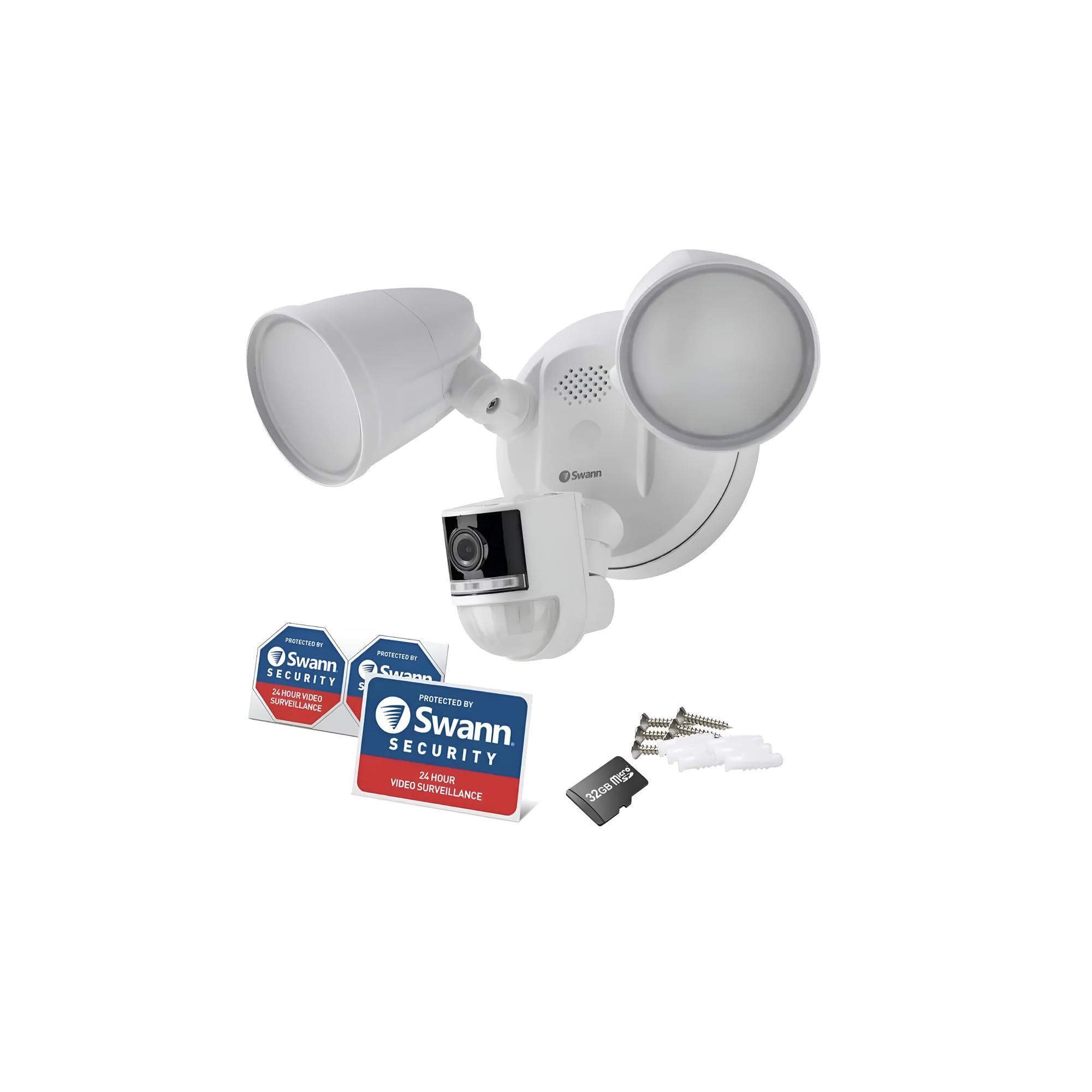Swann 4K WiFi Camera with Flash Security Heat Motion Detection IP65 Outdoor Security Camera Light, Camera, Detection, Function, Two-way Calling, білий
Swann 4K WiFi Camera with Flash Security Heat Motion Detection IP65 Outdoor Security Camera Light, Camera, Detection, Function, Two-way Calling, білий