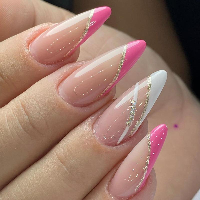 European & American Style Medium-Long White Stripe Minimalist Press-On Nail Art Stickers Glue Version
European & American Style Medium-Long White Stripe Minimalist Press-On Nail Art Stickers Glue Version