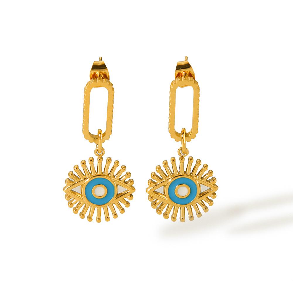 New Drip Oil Evil Eye Earrings for Women, Stainless Steel Earrings, Ins Style Fashionable Elegant Ear Jewelry
New Drip Oil Evil Eye Earrings for Women, Stainless Steel Earrings, Ins Style Fashionable Elegant Ear Jewelry