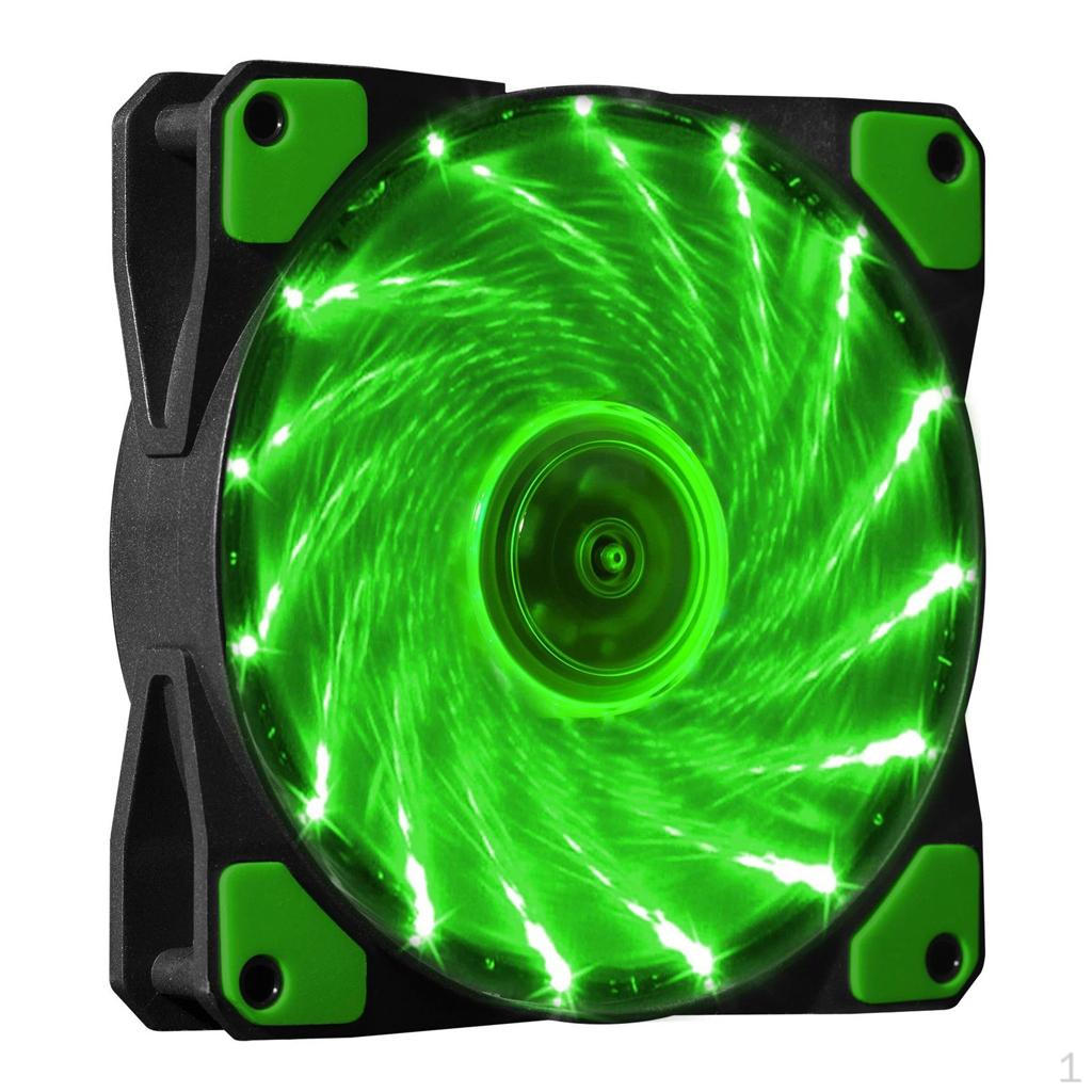 120mm 120x120x25 Chassis Mute Cooling Fan with LED Lamp зелений
120mm 120x120x25 Chassis Mute Cooling Fan with LED Lamp зелений