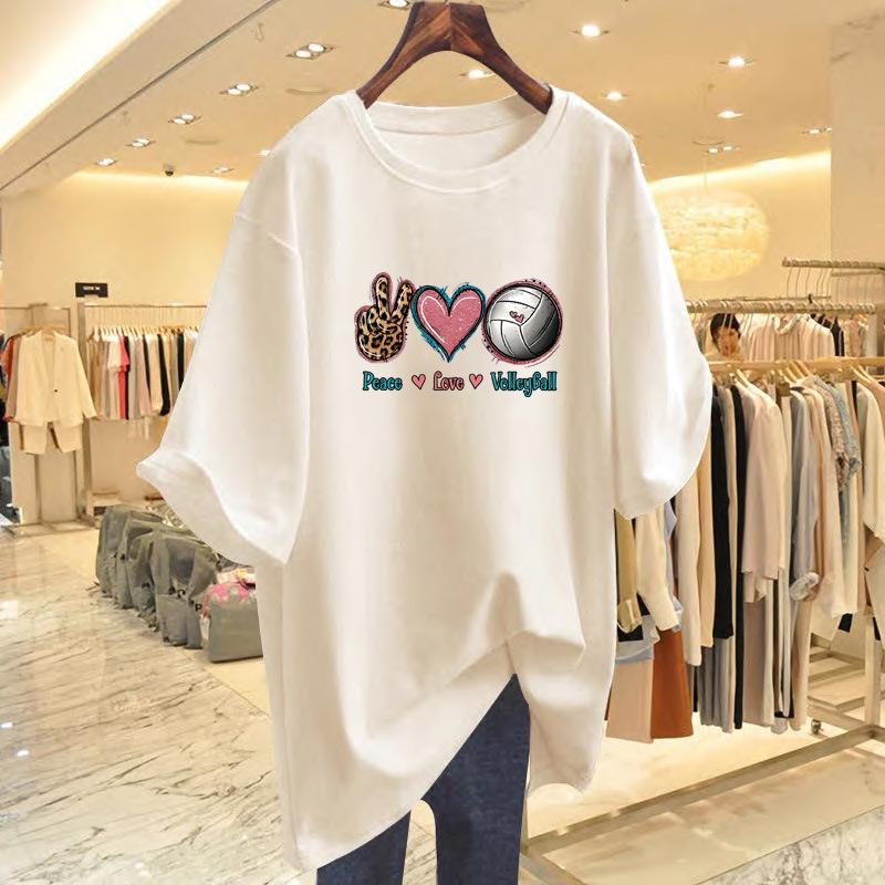 Pure cotton loose Korean version T-shirt women s summer new letter love printed short sleeves S
Pure cotton loose Korean version T-shirt women s summer new letter love printed short sleeves S