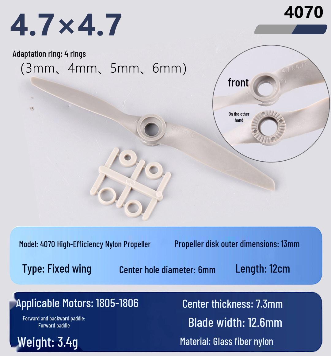 Ganfengjiang Fixed-Wing Propeller Blades APC (Sizes: 12x6, 13x6.5, 14x7, 15x8, 16x8, 17x8) Fixed-wing
Ganfengjiang Fixed-Wing Propeller Blades APC (Sizes: 12x6, 13x6.5, 14x7, 15x8, 16x8, 17x8) Fixed-wing