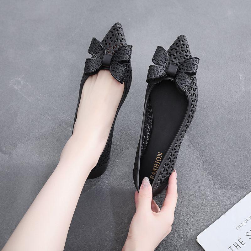 Fashion Cosy flats jelly shoes slip on cut-out flower loafers bow-knot strip shallow moccasins brief anti-skid candy espadrilles women 9
Fashion Cosy flats jelly shoes slip on cut-out flower loafers bow-knot strip shallow moccasins brief anti-skid candy espadrilles women 9