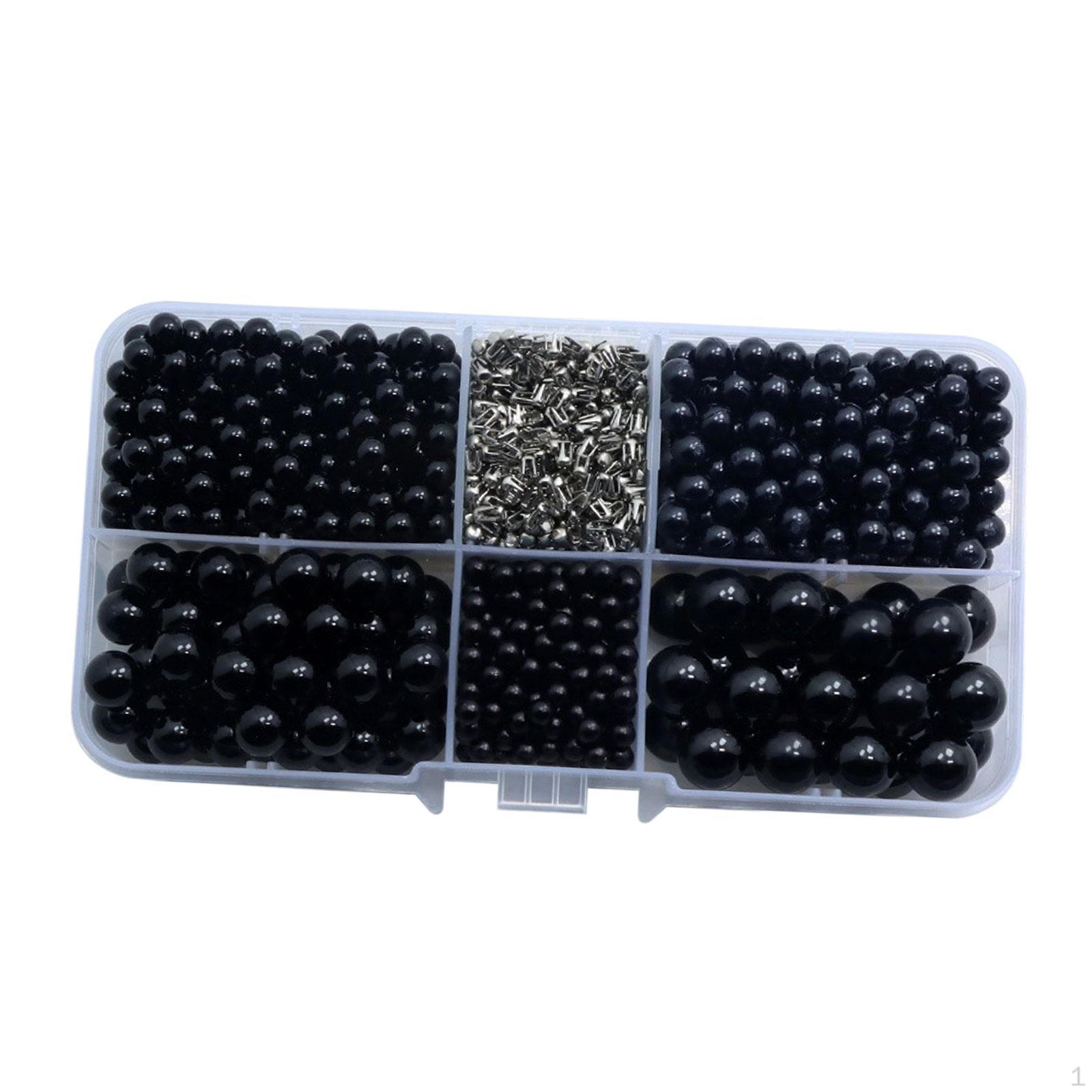 600 Pieces Crafting Beads Beading Supplies Imitation Multifunctional Loose for Vase Filler Black
600 Pieces Crafting Beads Beading Supplies Imitation Multifunctional Loose for Vase Filler Black