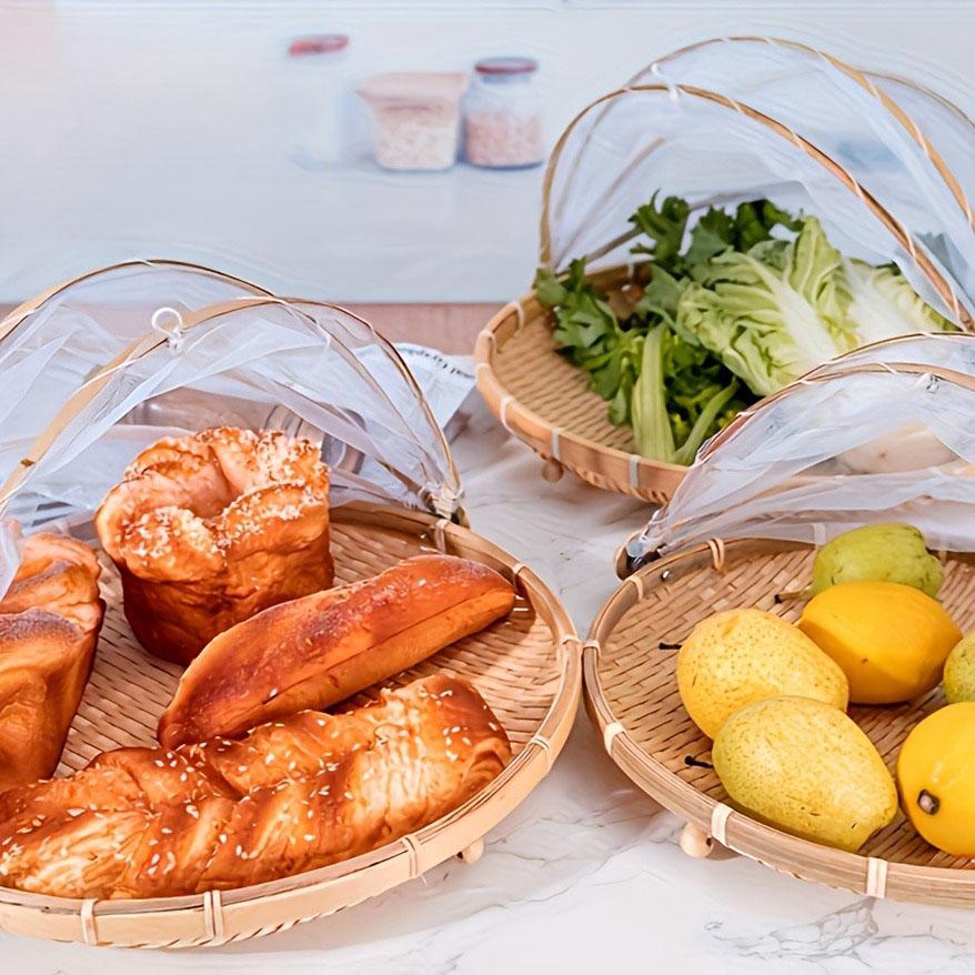 Kitchen Accessories Bamboo Basket Anti-mosquito Bamboo Basket Dustpan Holders Net Fruit Woven Basket High-quality
Kitchen Accessories Bamboo Basket Anti-mosquito Bamboo Basket Dustpan Holders Net Fruit Woven Basket High-quality