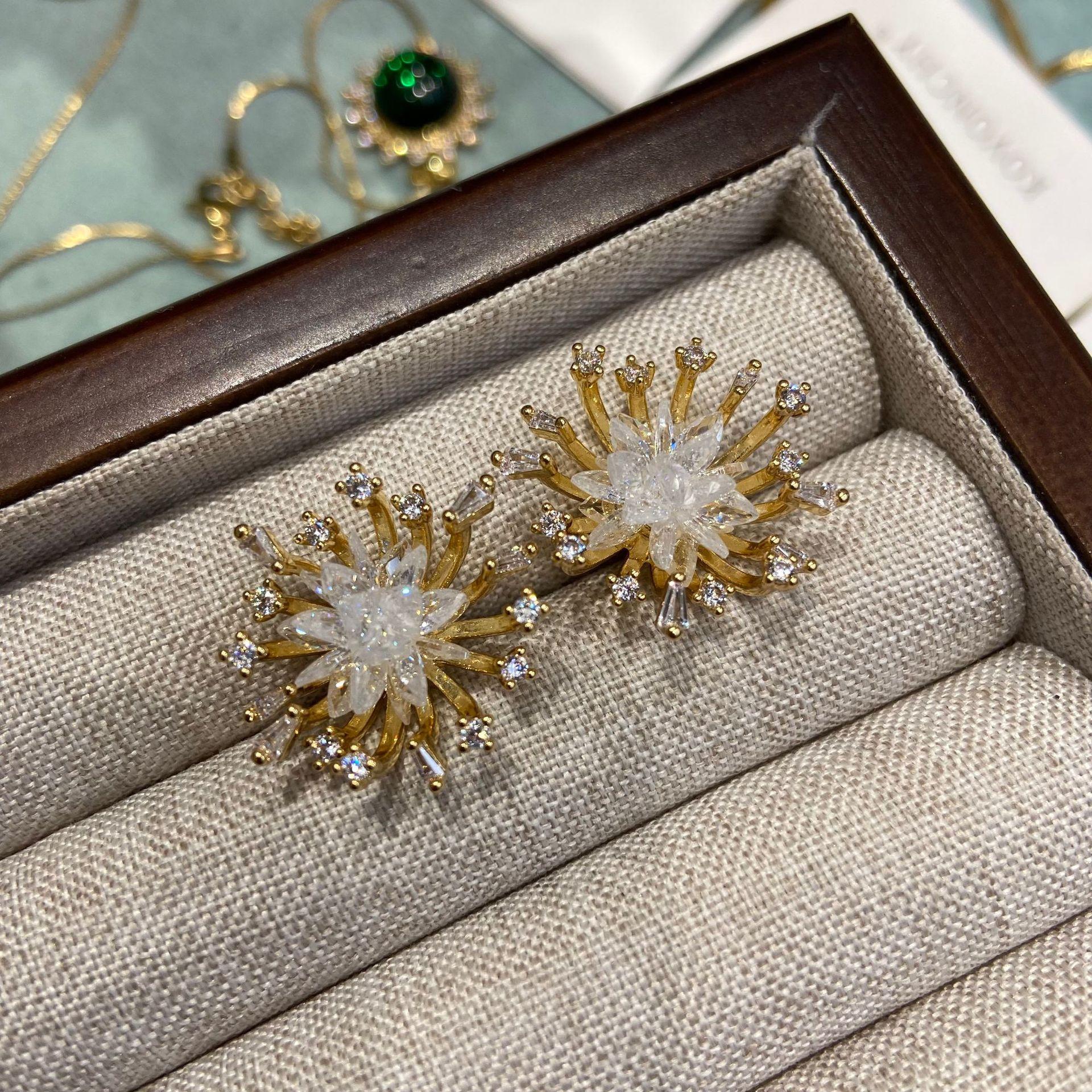 Beautiful Crystal Fireworks Stud Earrings Women S Light Luxury High-End Temperament Atmospheric Earrings Design Unique Earrings
Beautiful Crystal Fireworks Stud Earrings Women S Light Luxury High-End Temperament Atmospheric Earrings Design Unique Earrings