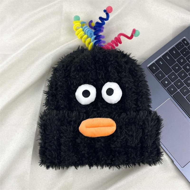 Новая милая забавная плюшевая шапка с губами-сосисками, женская универсальная, для большого обхвата головы, теплая шерстяная вязаная шапка с защитой ушей M(56-58cm) чёрный
Новая милая забавная плюшевая шапка с губами-сосисками, женская универсальная, для большого обхвата головы, теплая шерстяная вязаная шапка с защитой ушей M(56-58cm) чёрный