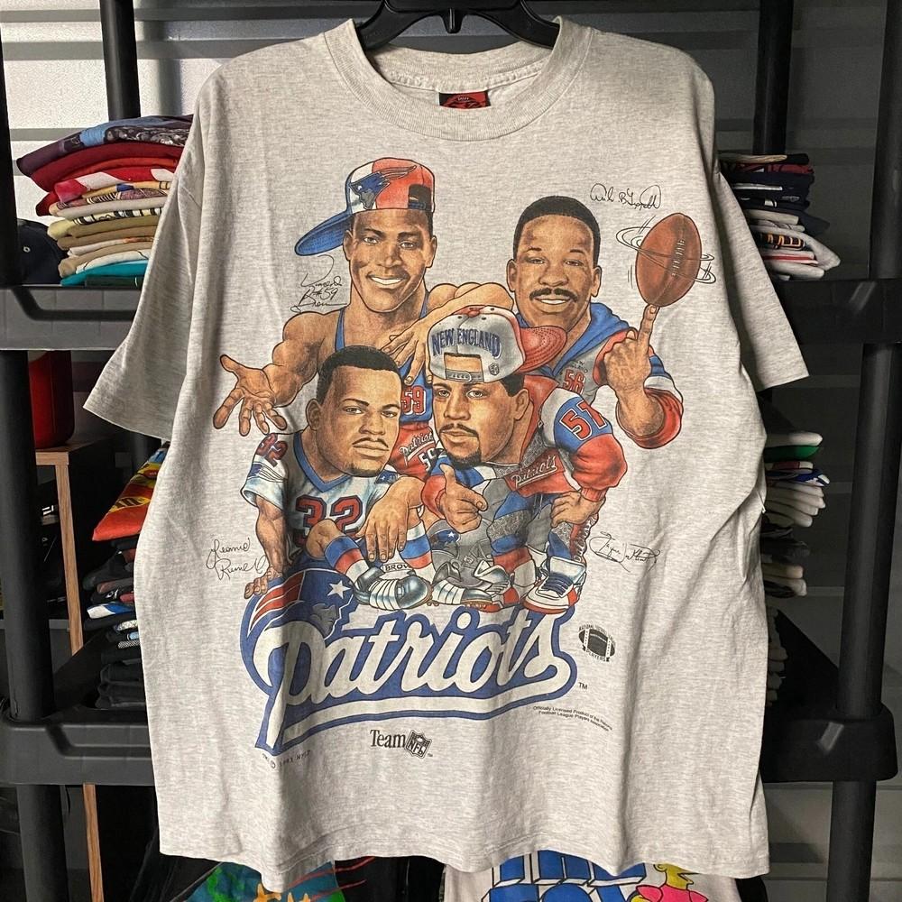 1993 Big Head New England PAtriots NFL Football Caricature Shirt S-5XL Unisex T-Shirt S
1993 Big Head New England PAtriots NFL Football Caricature Shirt S-5XL Unisex T-Shirt S