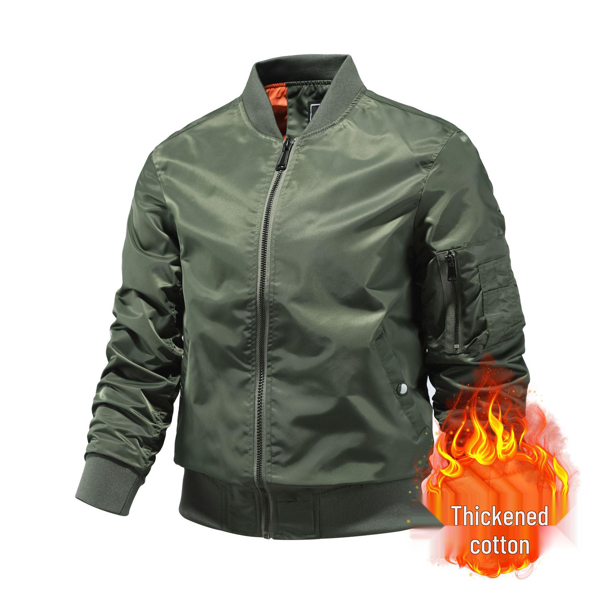 Men s Trend 2025 Thickened Baseball Collar Cotton Jacket - Autumn/Winter Loose Fit 5XL армія зелений колір
Men s Trend 2025 Thickened Baseball Collar Cotton Jacket - Autumn/Winter Loose Fit 5XL армія зелений колір