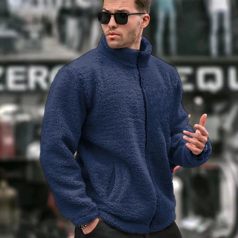 Fleece Full Zip Jacket Stand Collar Warm Cozy Casual Soft Outerwear for Men XL темно-синього кольору
Fleece Full Zip Jacket Stand Collar Warm Cozy Casual Soft Outerwear for Men XL темно-синього кольору