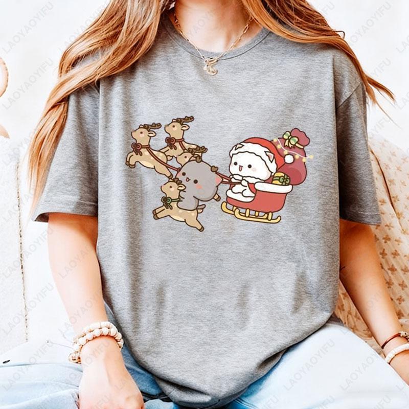 Kawaii Peach Cat Sitting on A Sleigh Graphic Tshirt Trendy Fun Christmas Tees Woman Holiday Party Streetwear Cute Cotton Tees S
Kawaii Peach Cat Sitting on A Sleigh Graphic Tshirt Trendy Fun Christmas Tees Woman Holiday Party Streetwear Cute Cotton Tees S