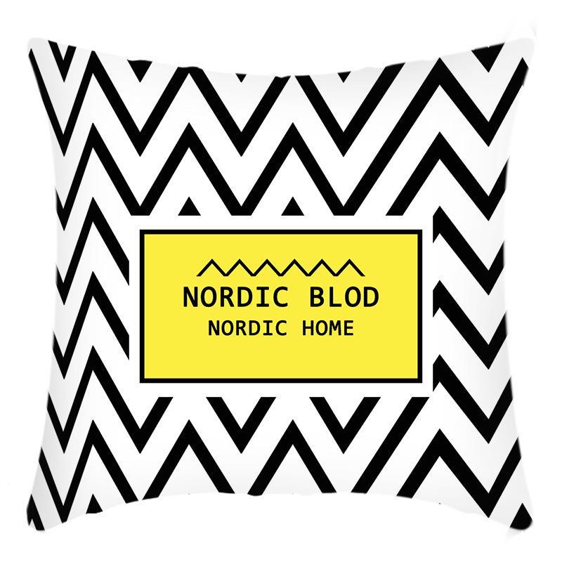 New Art Abstract Series Black and White Letter Print Pillow Home Sofa Cushion Cover 45 * 45Cm pillowcase
New Art Abstract Series Black and White Letter Print Pillow Home Sofa Cushion Cover 45 * 45Cm pillowcase