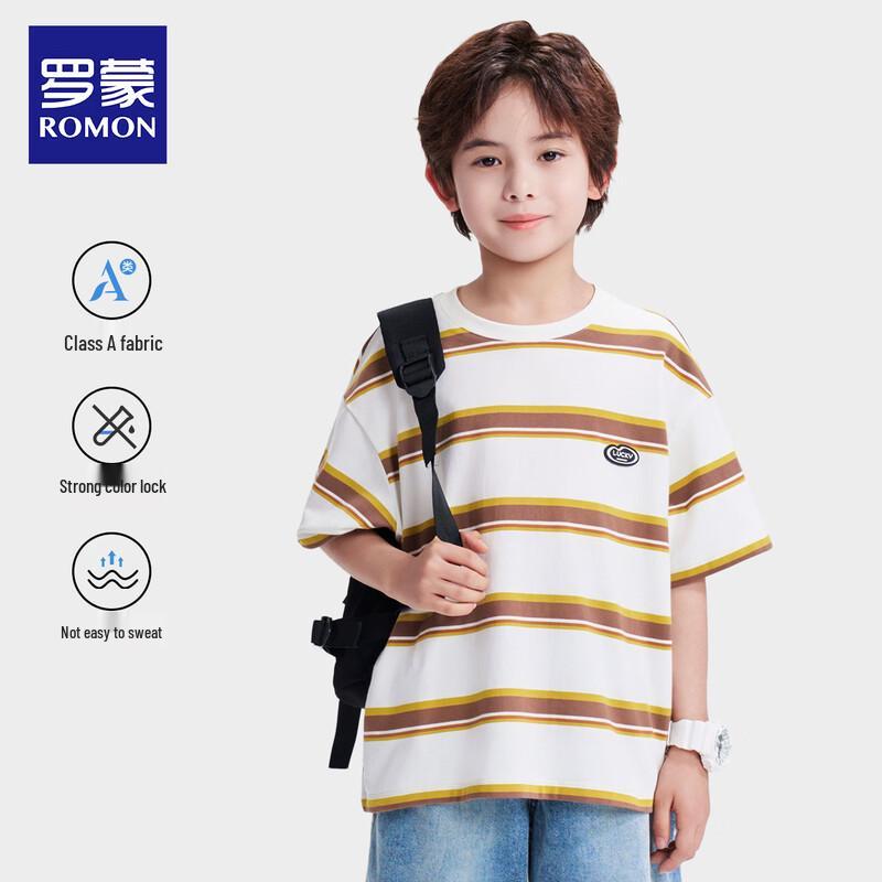 Luomeng Boys Striped Short-Sleeve T-Shirt 130
Luomeng Boys Striped Short-Sleeve T-Shirt 130