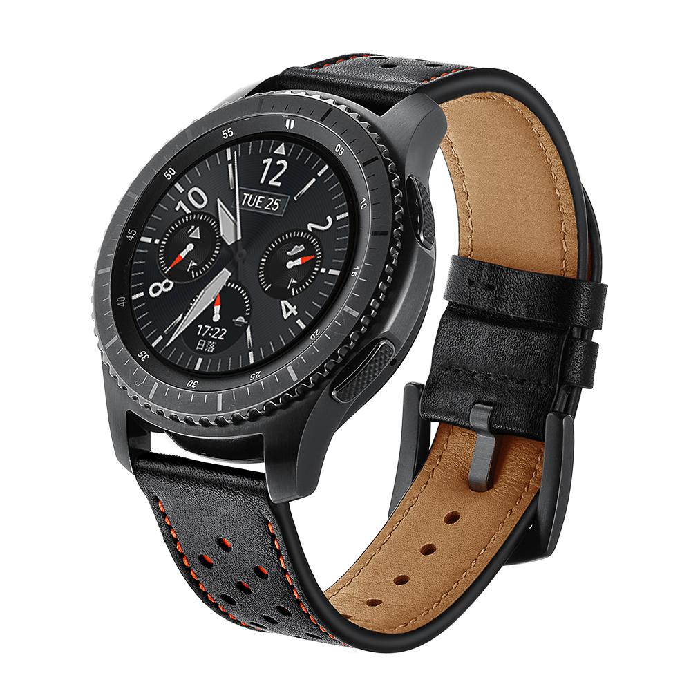 22mm Holes Decor Genuine Leather Smart Watch Band for Samsung Gear S3 Classic/Frontier Black
22mm Holes Decor Genuine Leather Smart Watch Band for Samsung Gear S3 Classic/Frontier Black