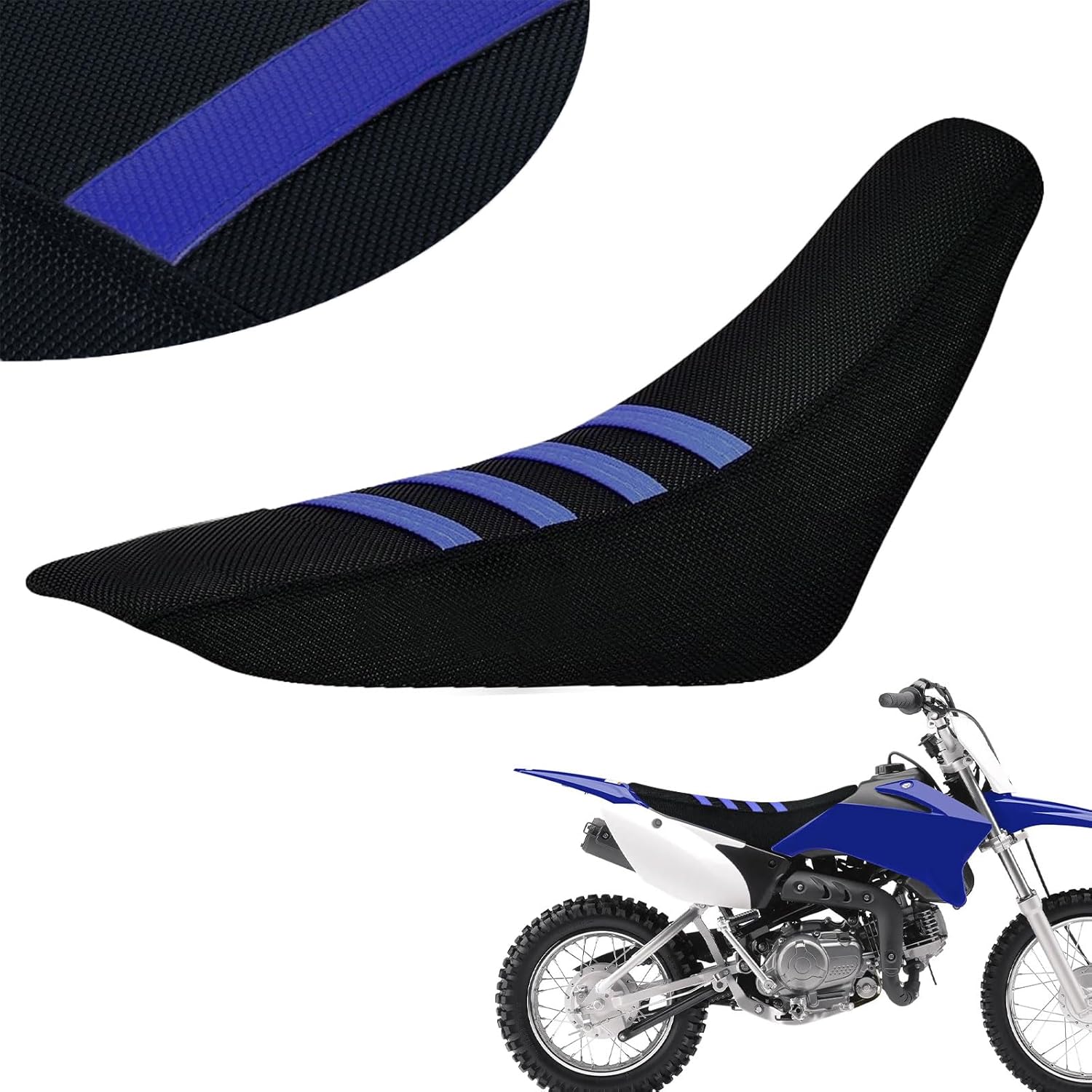 Ribbed Dirt Bike Seat Cover for TTR 110 110E TTR110 TTR110E Pit Bike Non-Slip Surface Protector Blue
Ribbed Dirt Bike Seat Cover for TTR 110 110E TTR110 TTR110E Pit Bike Non-Slip Surface Protector Blue