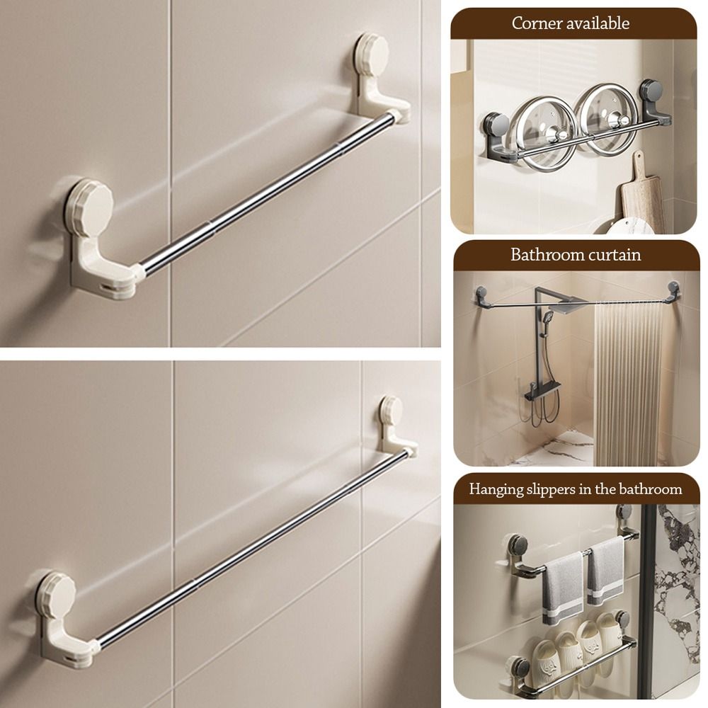 New Suction Cup Towel Rack Wall Mounted Adjustable Slipper Rack Retractable Multipurpose Bathroom Storage Rod
New Suction Cup Towel Rack Wall Mounted Adjustable Slipper Rack Retractable Multipurpose Bathroom Storage Rod