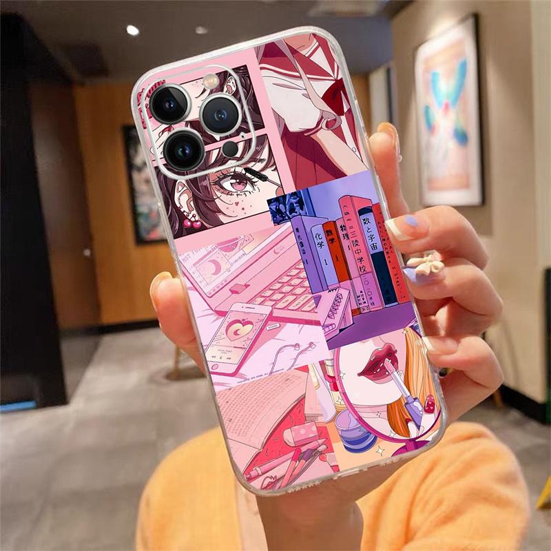 Pink Japan aesthetic Anime Transparent Case For iPhone 17 16 15 Promax Phone Case iPhone 14 13 Pro Plus Air Silicone iPhone 17ProMax
Pink Japan aesthetic Anime Transparent Case For iPhone 17 16 15 Promax Phone Case iPhone 14 13 Pro Plus Air Silicone iPhone 17ProMax