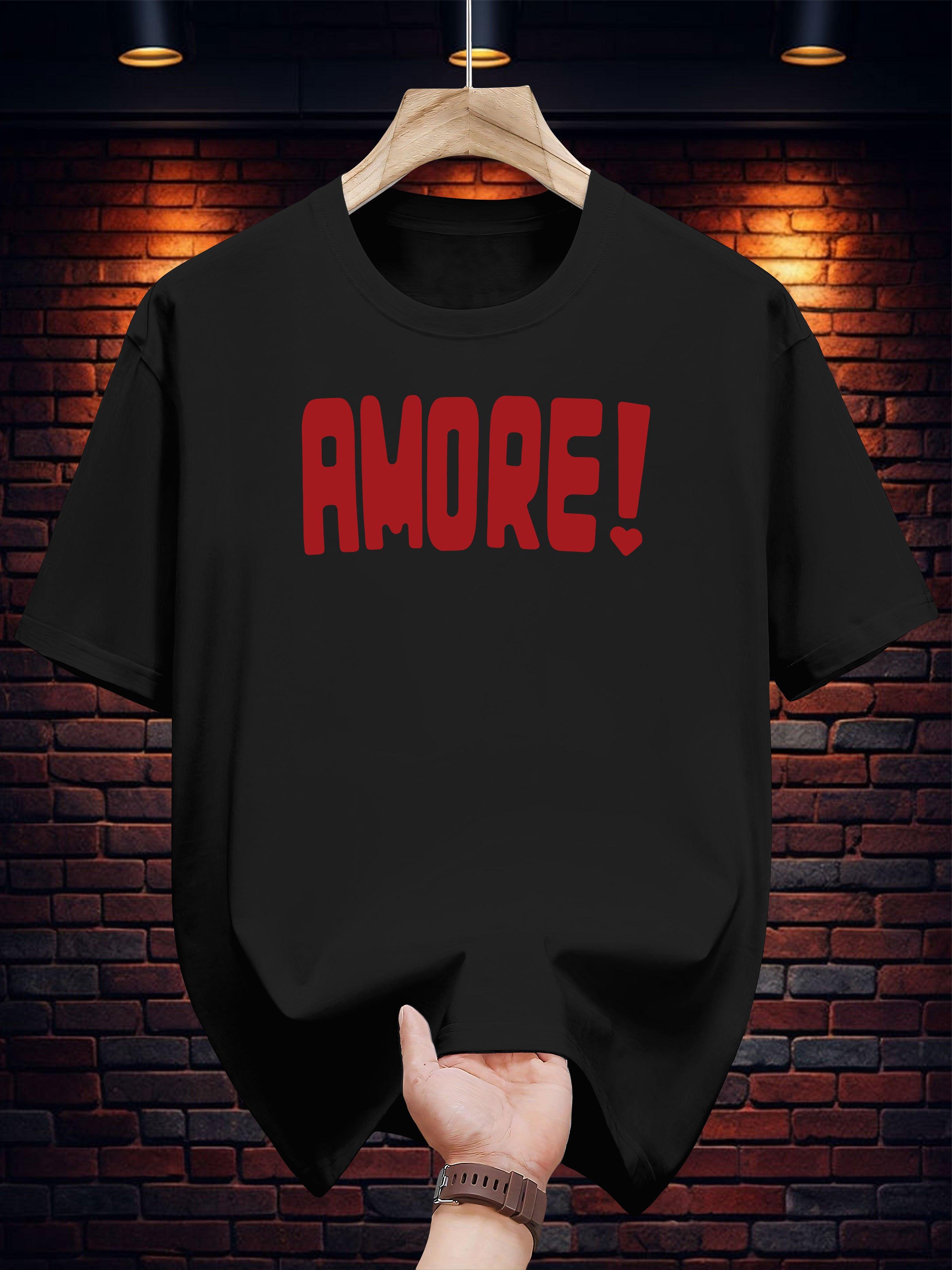 Amore! Graphic T-shirt - Casual Summer Tee with Red Heart Design S
Amore! Graphic T-shirt - Casual Summer Tee with Red Heart Design S