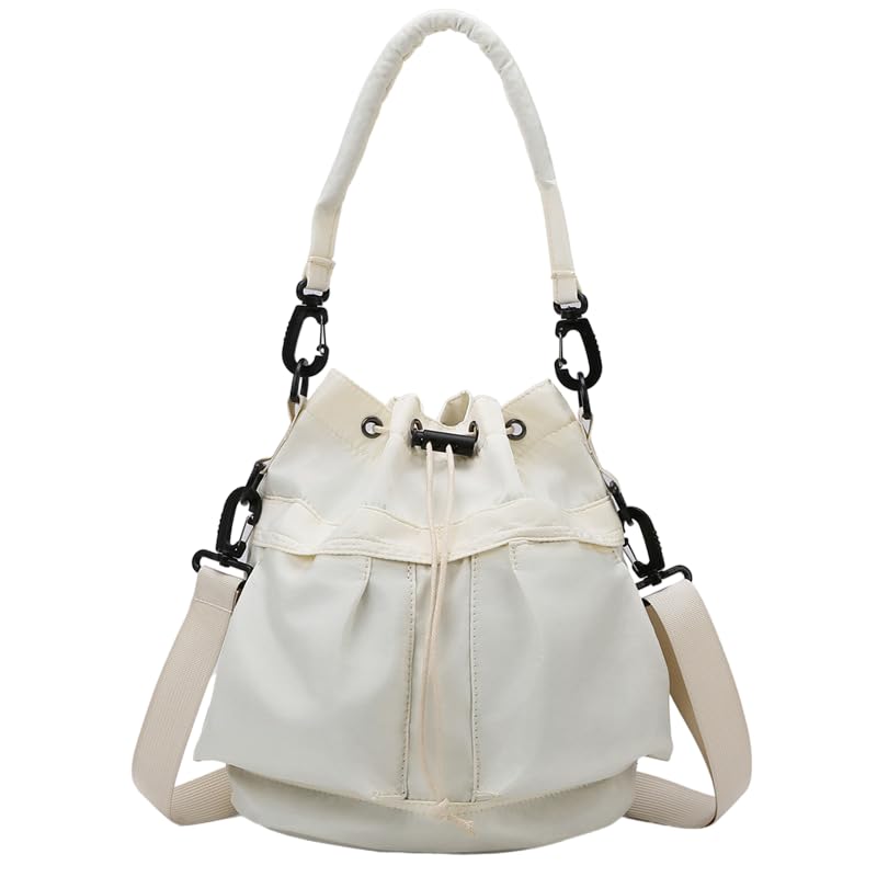 LTG Drawstring Bag, Shoulder Bag, Bucket Bag, 2-Way, Shoulder Bag, Handbag, Lightweight Nylon, Women s and Men s, 7986821 (Off-White)
LTG Drawstring Bag, Shoulder Bag, Bucket Bag, 2-Way, Shoulder Bag, Handbag, Lightweight Nylon, Women s and Men s, 7986821 (Off-White)