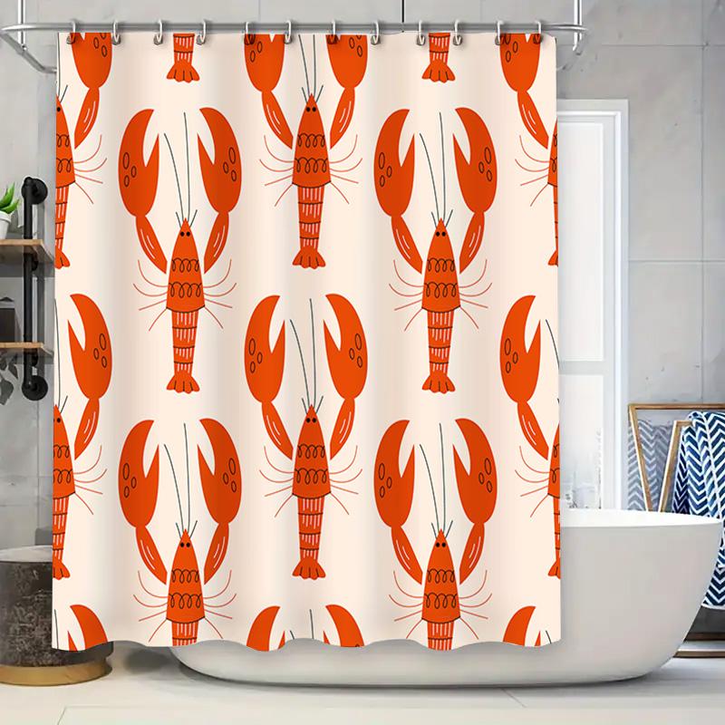 Modern Bathroom Shower Curtain With Lobster Print Waterproof Fabric For Bath Decorations Home Decoration (White) Free Shipping W W60H190(CM)-1 Pcs
Modern Bathroom Shower Curtain With Lobster Print Waterproof Fabric For Bath Decorations Home Decoration (White) Free Shipping W W60H190(CM)-1 Pcs