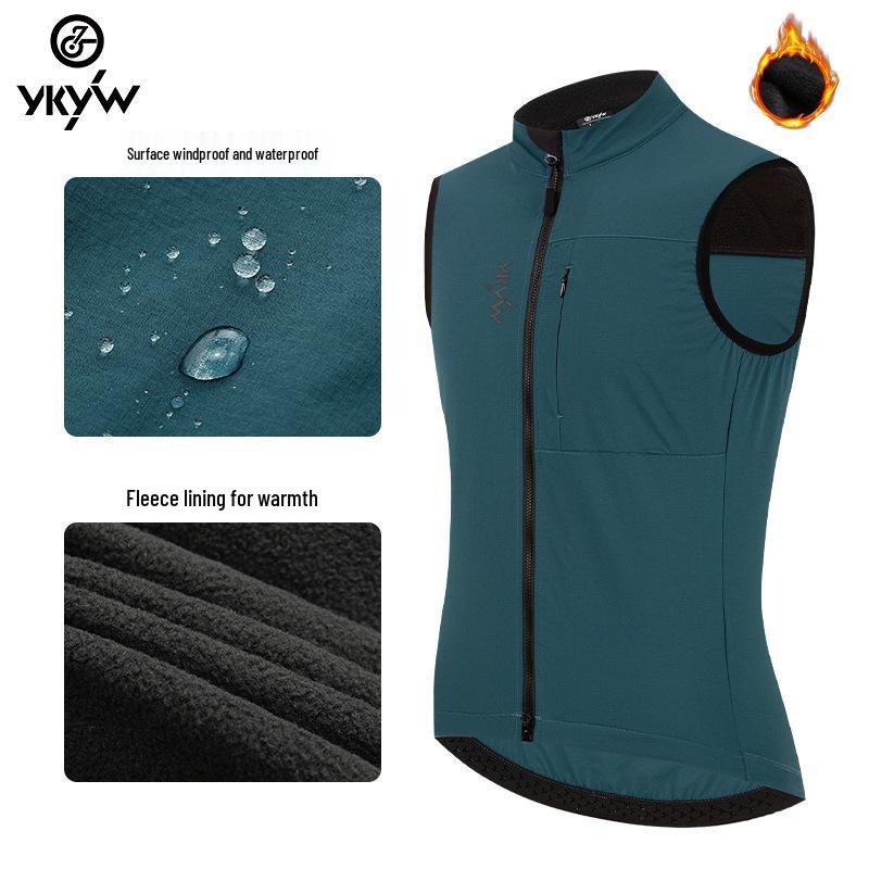 Men s Fleece-lined Waterproof Cycling Vest - Warm, Solid Color, Versatile Sportswear. 3XL
Men s Fleece-lined Waterproof Cycling Vest - Warm, Solid Color, Versatile Sportswear. 3XL