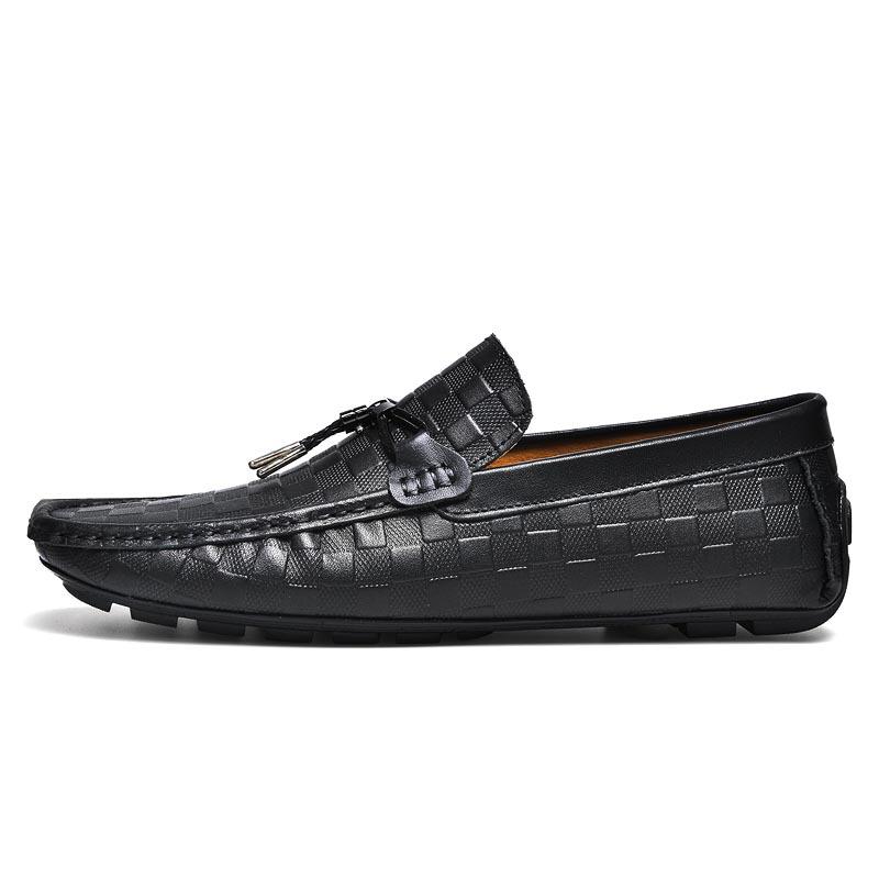 Embossed plaid casual leather shoes trendy driving Doudou shoes men s genuine leather soft sole breathable spring shoes men s shoes 37 чорний
Embossed plaid casual leather shoes trendy driving Doudou shoes men s genuine leather soft sole breathable spring shoes men s shoes 37 чорний