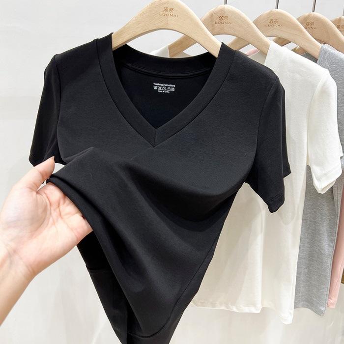 Fashion v-neck front shoulder t-shirt short-sleeved women s slim and thin summer sexy waist pinching machine, waist and thin tops are trendy XL чорний
Fashion v-neck front shoulder t-shirt short-sleeved women s slim and thin summer sexy waist pinching machine, waist and thin tops are trendy XL чорний