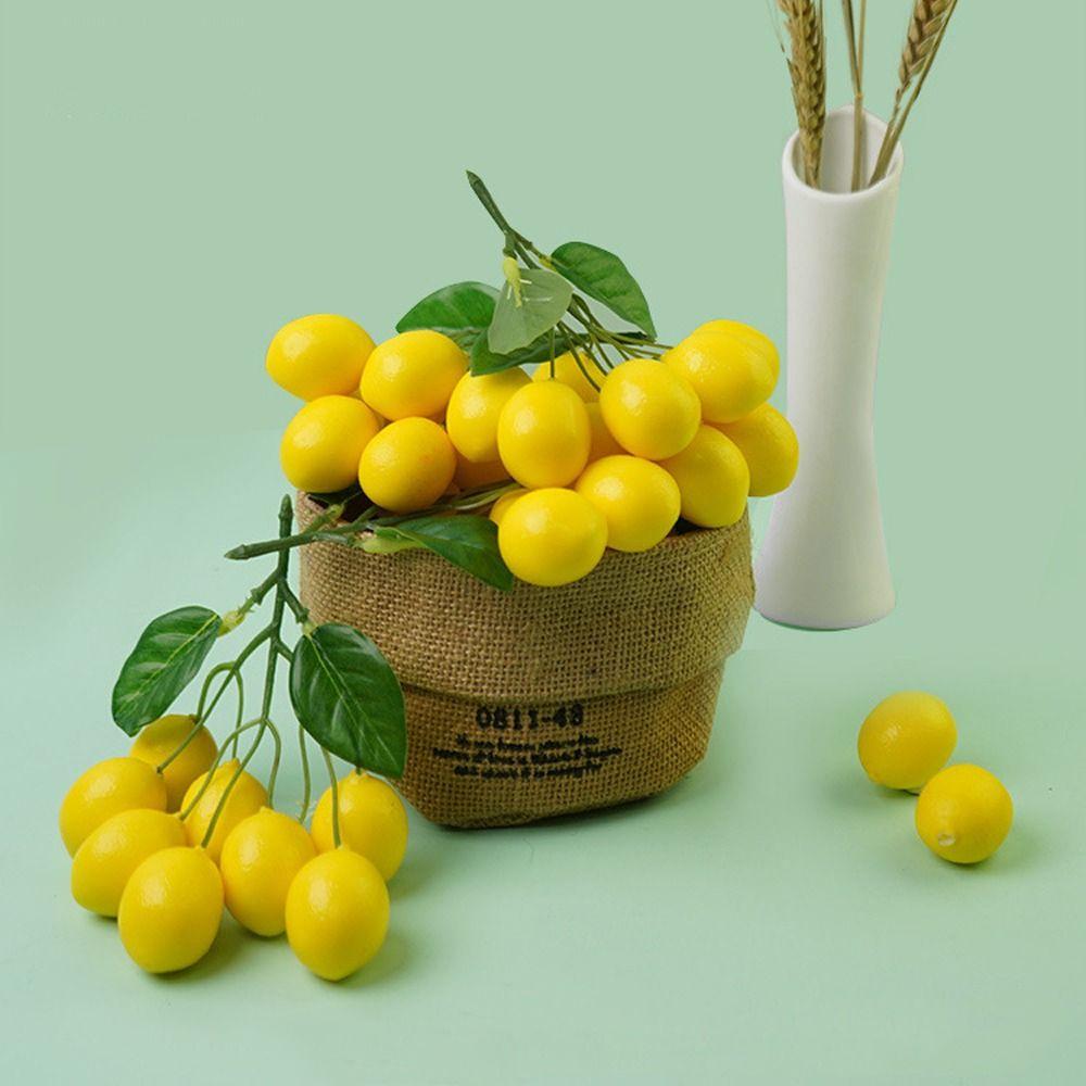 Handmade Simulation Lemon Branches Foam Faux Lemon Artificial Lemons String Vase Decoration
Handmade Simulation Lemon Branches Foam Faux Lemon Artificial Lemons String Vase Decoration
