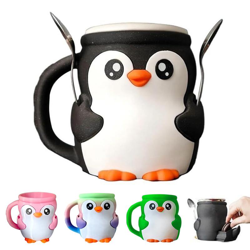 Cute Penguin Ice Cream Pint Holder, 3D Printing Ice Cream Pint Containers With Antifreeze Handle Spoons Beer Can Cup Sleeve A1
Cute Penguin Ice Cream Pint Holder, 3D Printing Ice Cream Pint Containers With Antifreeze Handle Spoons Beer Can Cup Sleeve A1