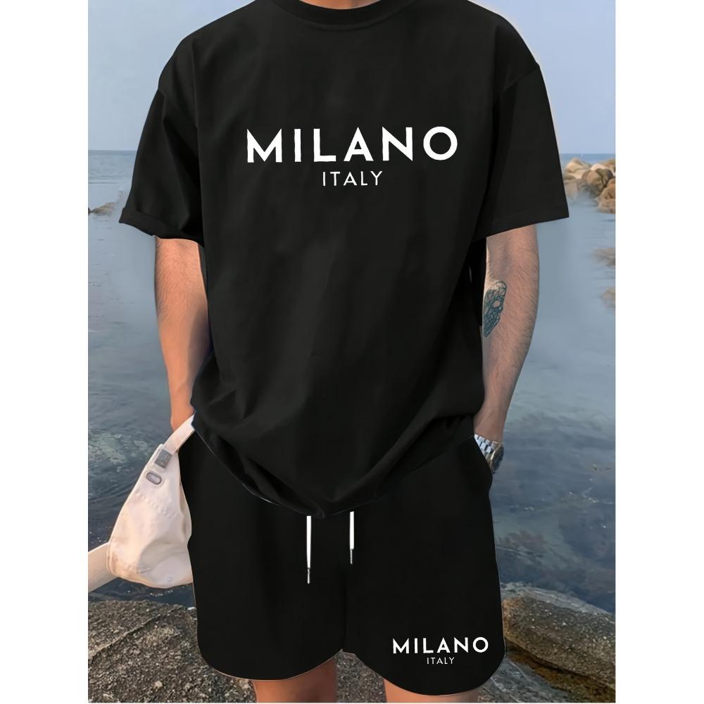 Casual Men s Two-piece Set, Short Sleeved Round Neck T-shirt Paired with Drawstring Shorts, Ideal Choice for Spring and Summer Sports XXL
Casual Men s Two-piece Set, Short Sleeved Round Neck T-shirt Paired with Drawstring Shorts, Ideal Choice for Spring and Summer Sports XXL