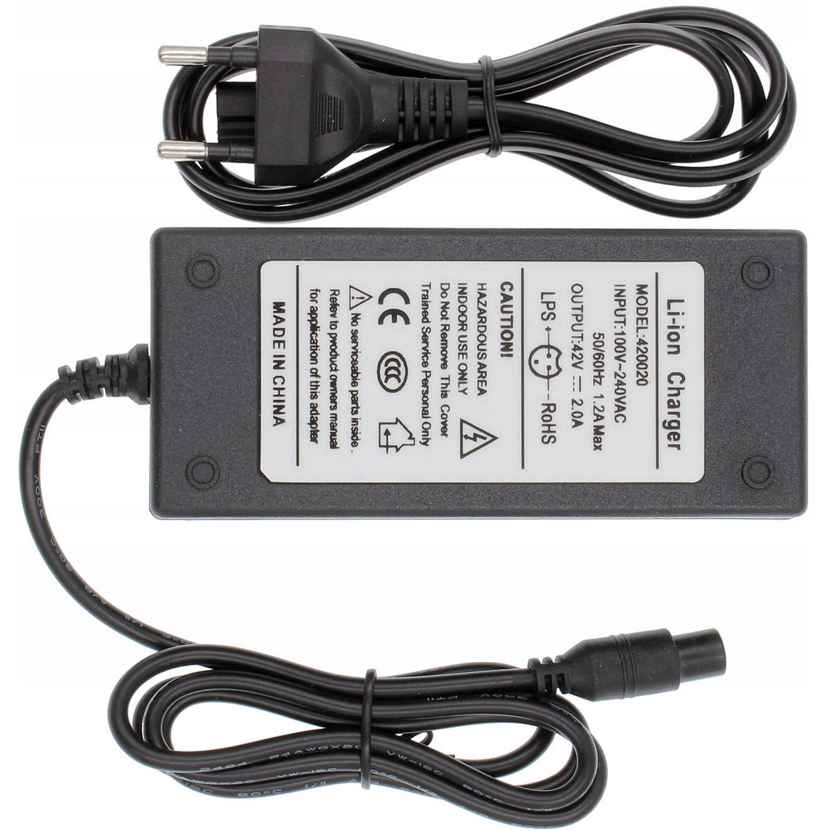 Rosfix Ładowarka Zasilacz do Hulajnogi i Roweru Elektrycznego – Napięcie 42V, Prąd 2A | Wtyczka 3 Pin 9mm | Automatyczne Ładowanie
Rosfix Ładowarka Zasilacz do Hulajnogi i Roweru Elektrycznego – Napięcie 42V, Prąd 2A | Wtyczka 3 Pin 9mm | Automatyczne Ładowanie