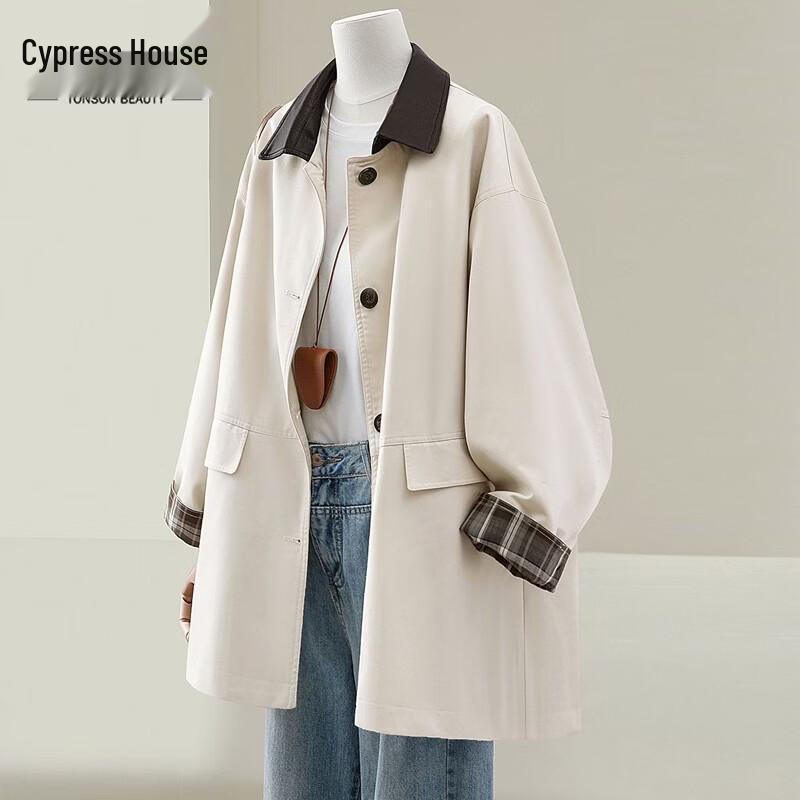 Women s Color-Block Lapel Trench Coat S
Women s Color-Block Lapel Trench Coat S