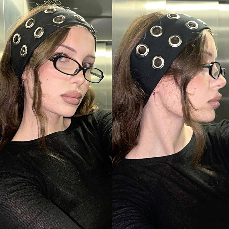 1PC Wide Headband Breathable Face-Washing Headband Fashion Headscarf Punk With Metal Ring Metallic Multicolor
1PC Wide Headband Breathable Face-Washing Headband Fashion Headscarf Punk With Metal Ring Metallic Multicolor
